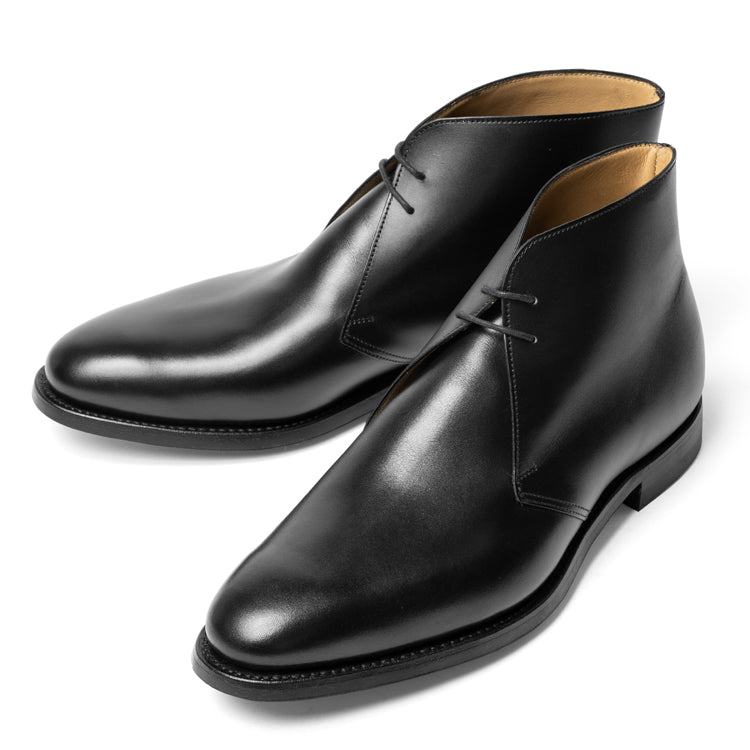 クロケット＆ジョーンズ CROCKETT&JONES チャッカブーツ UPTON カーフレザー ブラック BLACK  LAST379 E メンズ ブーツ 本革 ビジネス イギリスチャッカ 黒 ブラック ショートブーツ ブランド