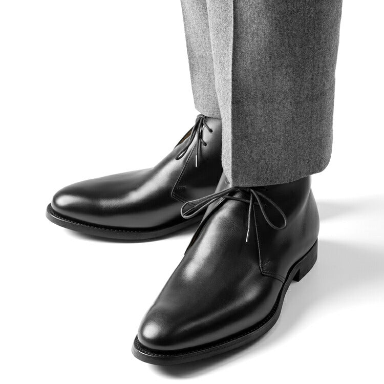 クロケット＆ジョーンズ CROCKETT&JONES チャッカブーツ UPTON カーフレザー ブラック BLACK  LAST379 E メンズ ブーツ 本革 ビジネス イギリスチャッカ 黒 ブラック ショートブーツ ブランド
