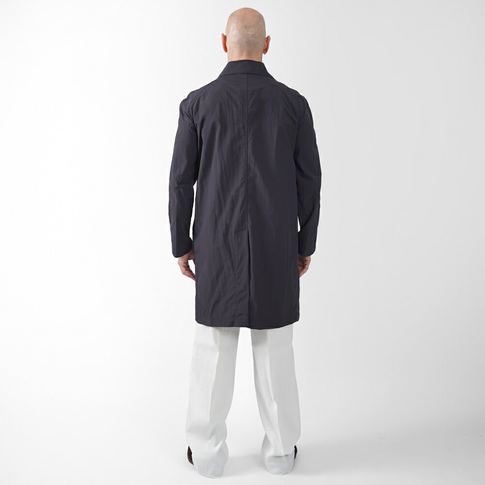 エイダースキュータム EIDERSCUTUM ステンカラーコート COATM BE06S P105 バルカラーコート スプリングコート ナイロン パッカブル 25SS 春夏 アクアスキュータム メンズ ライトアウター 軽量 イタリア 英国 イギリス アウター インポート ロイヤルロウ ROYAL ROW