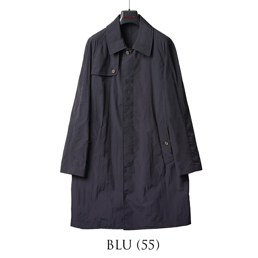 エイダースキュータム EIDERSCUTUM ステンカラーコート COATM BE06S P105 バルカラーコート スプリングコート ナイロン パッカブル 25SS 春夏 アクアスキュータム メンズ ライトアウター 軽量 イタリア 英国 イギリス アウター インポート ロイヤルロウ ROYAL ROW
