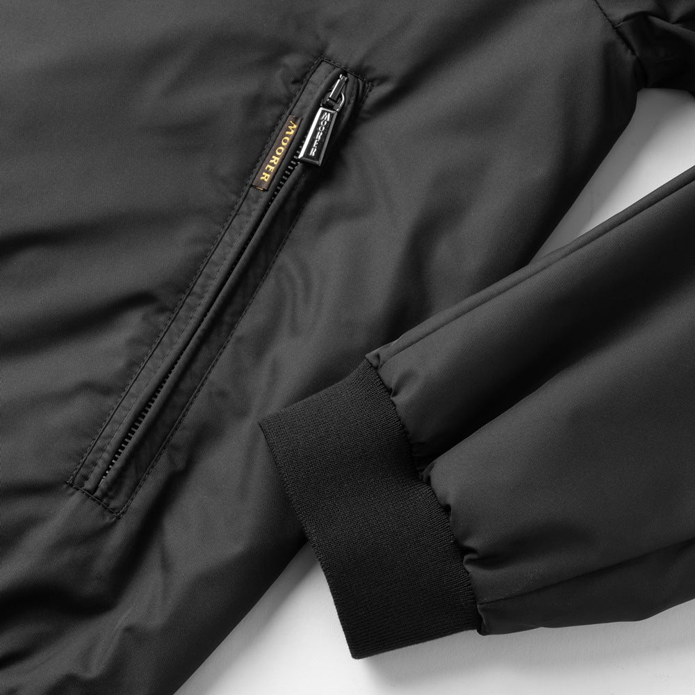 ムーレー MOORER ボンバージャケット CORELLI-WK ma-1 メンズライトアウター ma1 薄手 ブルゾン メンズ コレッリ ミリタリージャケット ライトアウター ブランド ナイロン ミリタリー アウター エムエーワン メンズアウタージャケット NERO ブラック