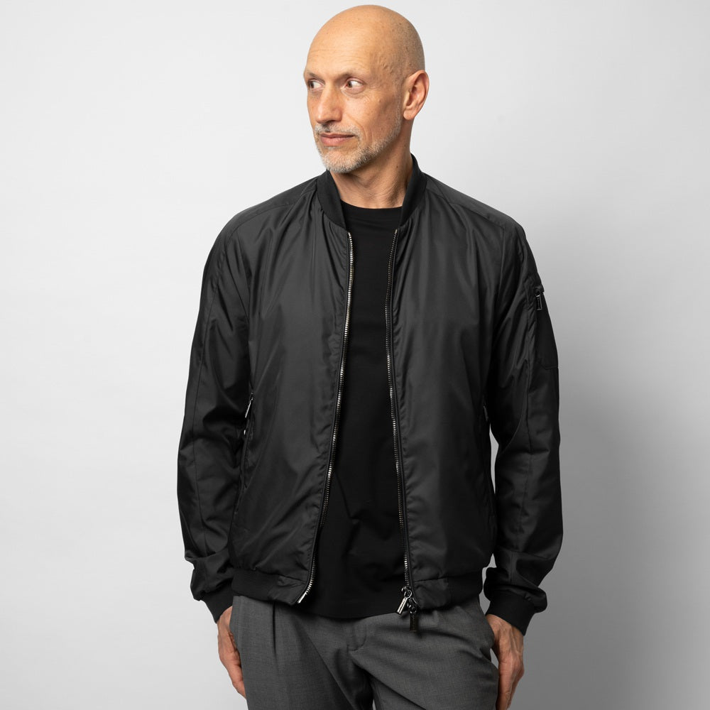 ムーレー MOORER ボンバージャケット CORELLI-WK ma-1 メンズライトアウター ma1 薄手 ブルゾン メンズ コレッリ ミリタリージャケット ライトアウター ブランド ナイロン ミリタリー アウター エムエーワン メンズアウタージャケット NERO ブラック