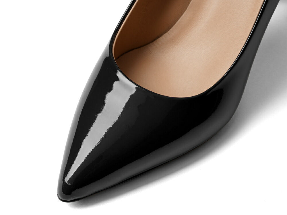 コルソローマ 9 CORSO ROMA 9 パンプス 127 エナメル ブラック コルソローマノーベ ポインテッドトゥパンプス ポインテッドトゥ ハイヒール 長時間 疲れない 低反発 フォーマル 結婚式 通勤 エナメルパンプス ポインテッドパンプス