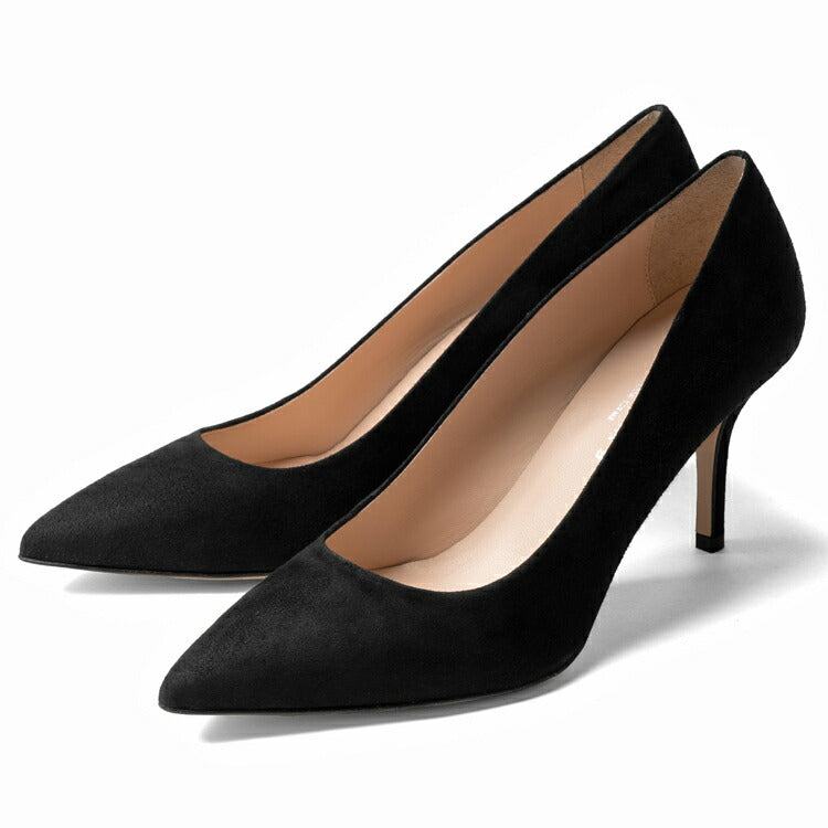 コルソローマ 9 CORSO ROMA 9 パンプス 127 スエード ブラック コルソローマノーベ ポインテッドトゥパンプス ポインテッドトゥ ハイヒール 長時間 疲れない 低反発 フォーマル 結婚式 通勤 スエードパンプス ポインテッドパンプス