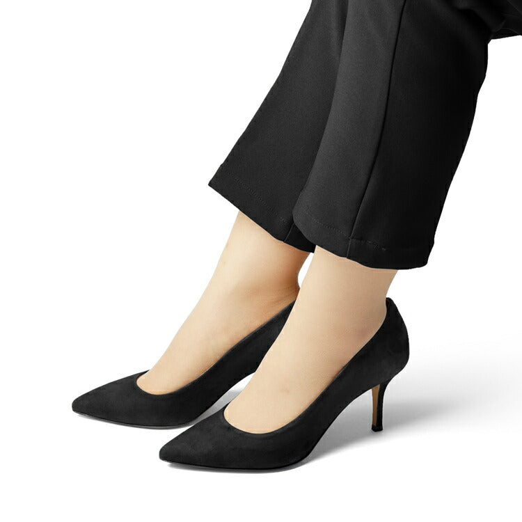 コルソローマ 9 CORSO ROMA 9 パンプス 127 スエード ブラック コルソローマノーベ ポインテッドトゥパンプス ポインテッドトゥ ハイヒール 長時間 疲れない 低反発 フォーマル 結婚式 通勤 スエードパンプス ポインテッドパンプス
