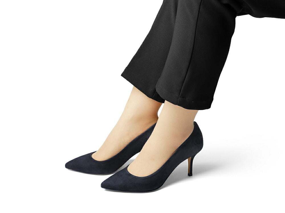 コルソローマ 9 CORSO ROMA 9 パンプス 127 スエード BLU ネイビー コルソローマノーベ ポインテッドトゥパンプス ポインテッドトゥ ハイヒール 長時間 疲れない 低反発 フォーマル 結婚式 通勤 スエードパンプス ポインテッドパンプス