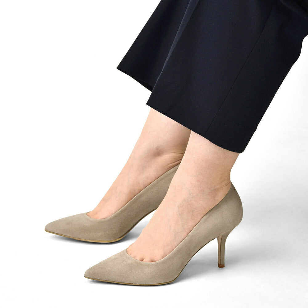コルソローマ 9 CORSO ROMA 9 パンプス 127 スエード TORTORA ベージュ コルソローマノーベ ポインテッドトゥパンプス ポインテッドトゥ ハイヒール 長時間 疲れない 低反発 フォーマル 結婚式 スエードパンプス ポインテッドパンプス ブランド靴