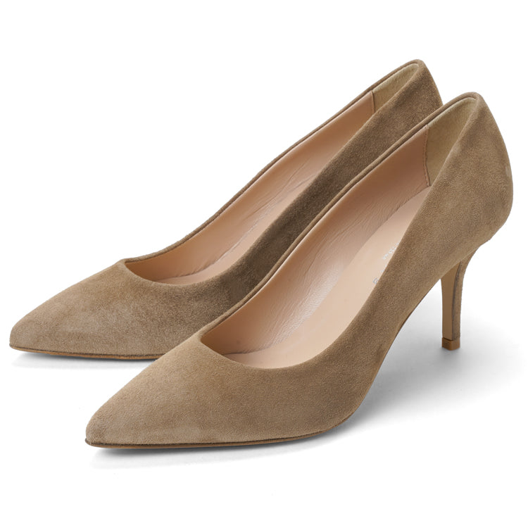 コルソローマ 9 CORSO ROMA 9 パンプス 127 スエード  グレージュ TORTORA ベージュ コルソローマノーベ ポインテッドトゥパンプス ポインテッドトゥ ハイヒール 長時間 疲れない 低反発 フォーマル 結婚式 通勤 スエードパンプス ポインテッドパンプス
