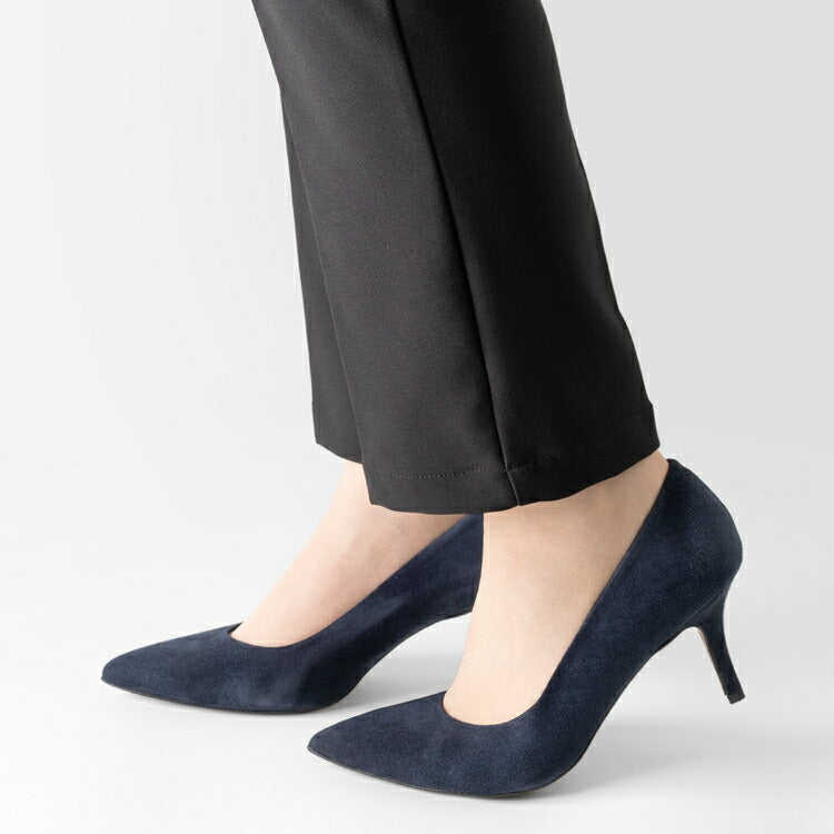 コルソローマ 9 CORSO ROMA 9 パンプス NOEMI500 スエード NAVY ネイビー CAMOSCIO コルソローマノーベ ポインテッドトゥパンプス ポインテッドトゥ ハイヒール 長時間 疲れない 低反発 フォーマル 結婚式 スエードパンプス ポインテッドパンプス ブランド靴