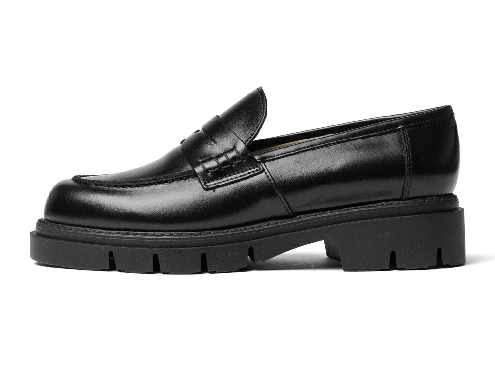 コルソローマ 9 CORSO ROMA 9 ローファー 厚底 OLGA262 レザー NERO ブラック NAPPA コルソローマノーベ BLACK コインローファー 厚底ソール トラックソール タンクソール レディース シンプル 大人 本革 レザーシューズ 歩きやすい 厚底ローファー イタリア インポート