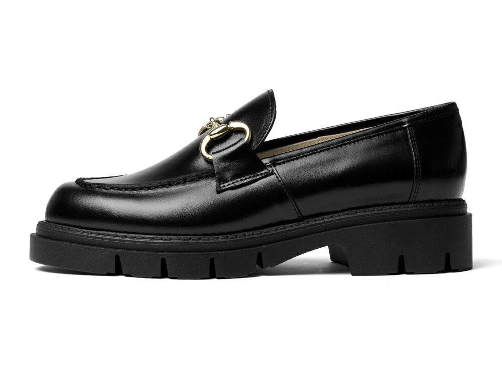 コルソローマ 9 CORSO ROMA 9 ビットローファー 厚底 OLGA2623 レザー NERO ブラック NAPPA コルソローマノーベ BLACK ビット ローファー 厚底ソール トラックソール タンクソール レディース シンプル 大人 本革 レザーシューズ 歩きやすい 厚底ローファー