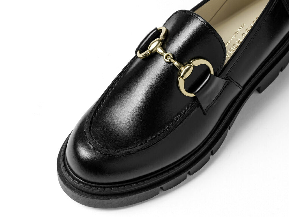 コルソローマ 9 CORSO ROMA 9 ビットローファー 厚底 OLGA2623 レザー NERO ブラック NAPPA コルソローマノーベ BLACK ビット ローファー 厚底ソール トラックソール タンクソール レディース シンプル 大人 本革 レザーシューズ 歩きやすい 厚底ローファー