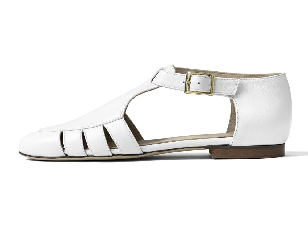 コルソローマ 9 CORSO ROMA 9 グルカサンダル MEX897 レザー NAPPA サンダル ホワイト 白 BIANCO フラット ぺたんこ  ストラップ コルソローマノーベ クッションインソール レザーサンダル レディース レディースサンダル 春夏 夏 歩きやすい 大人 本革 ブランド品 上品