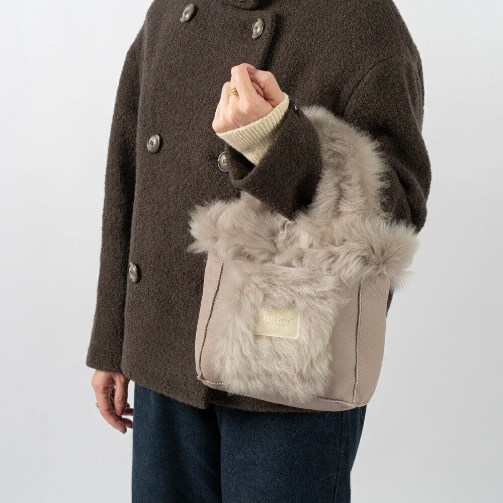 LISA CONTE リサコンテ CRISTALLINA ファーバッグ ムートン