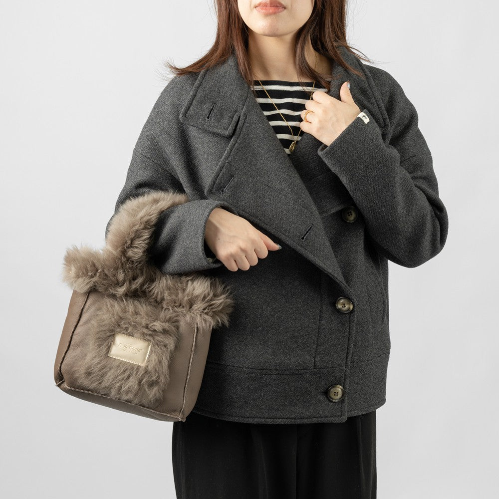 LISA CONTE リサコンテ CRISTALLINA ファーバッグ ムートン