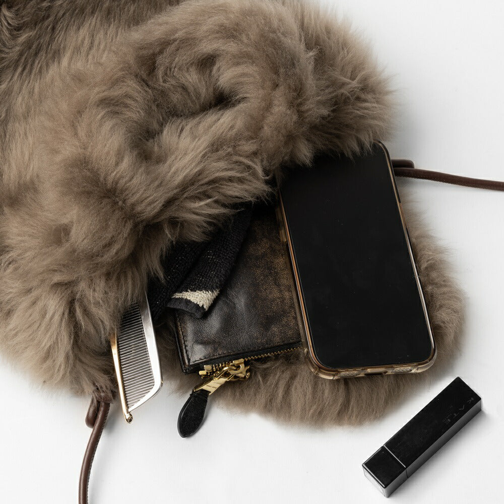 LISA CONTE リサコンテ CRISTALLINA ファーバッグ ムートン