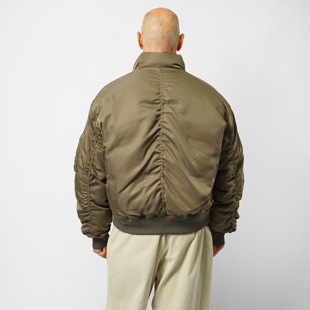 クオ COOR ミリタリー パファー ジャケット ブラック 黒 カーキ STAND COLLOR NECK PUFFER JACKET CXE4JP03V 中綿 ダウン メンズ メンズダウン ブルゾン ショート メンズブルゾン メンズアウター シンプル ブランド 韓国