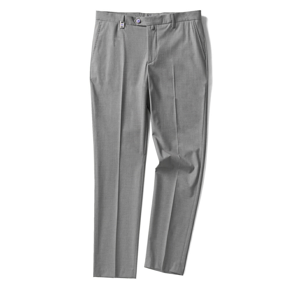 バルバッティ BARBATI スラックス ノープリーツ スリムパンツ  P-CYRUS 125781 ストレッチ 25春夏 ウール ポリエステル メンズ スラックス テーパードパンツ スリムパンツ メンズ ズボン 紳士ズボン スリム チノパン パンツ グレー ネイビー ブラック