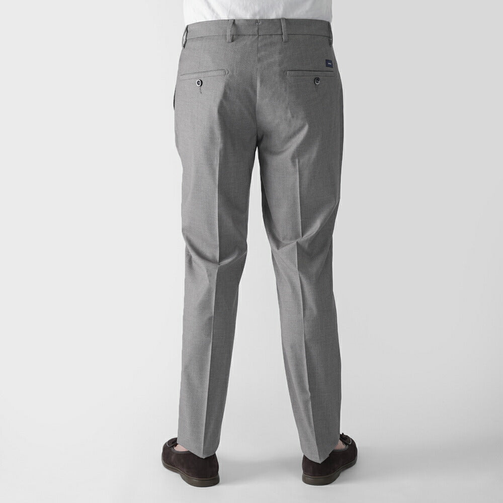 バルバッティ BARBATI スラックス ノープリーツ スリムパンツ  P-CYRUS 125781 ストレッチ 25春夏 ウール ポリエステル メンズ スラックス テーパードパンツ スリムパンツ メンズ ズボン 紳士ズボン スリム チノパン パンツ グレー ネイビー ブラック