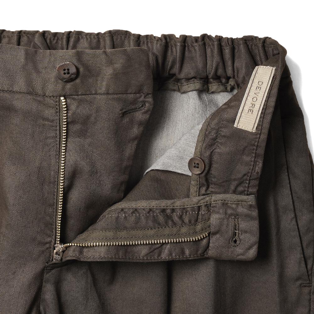 デヴォレ インチピット DEVORE incipit ハーフパンツ リネン コットン D155-G049  ベージュ ホワイト ネイビー ブラック グレー ブラウン25春夏 ショーツ 短パン イタリア