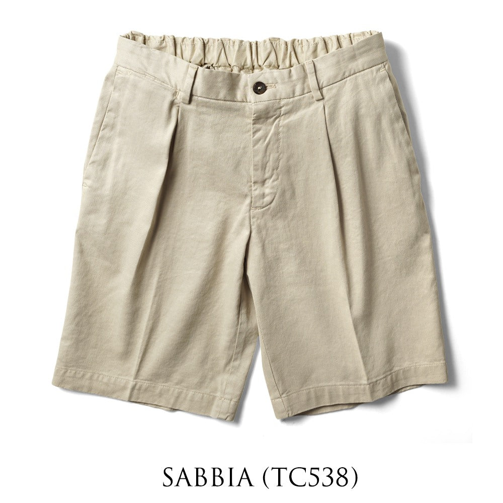 デヴォレ インチピット DEVORE incipit ハーフパンツ リネン コットン D155-G049  ベージュ ホワイト ネイビー ブラック グレー ブラウン25春夏 ショーツ 短パン イタリア