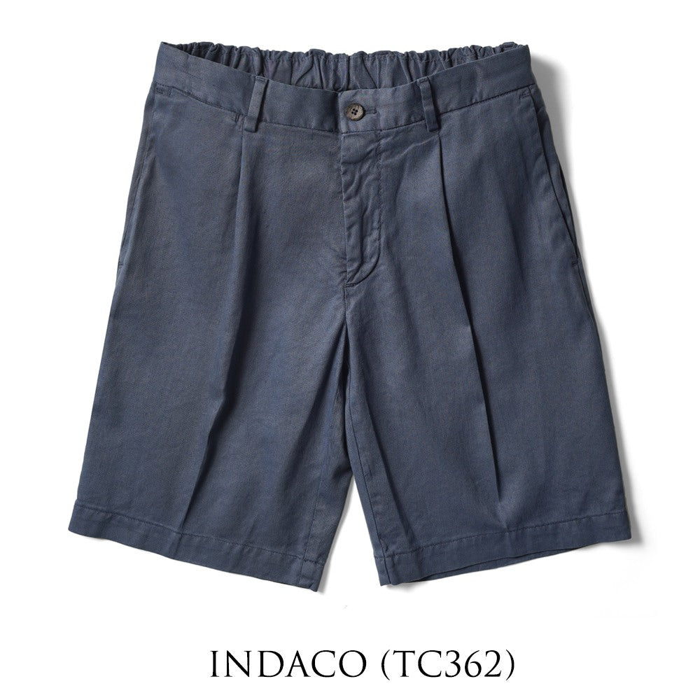 デヴォレ インチピット DEVORE incipit ハーフパンツ リネン コットン D155-G049  ベージュ ホワイト ネイビー ブラック グレー ブラウン25春夏 ショーツ 短パン イタリア