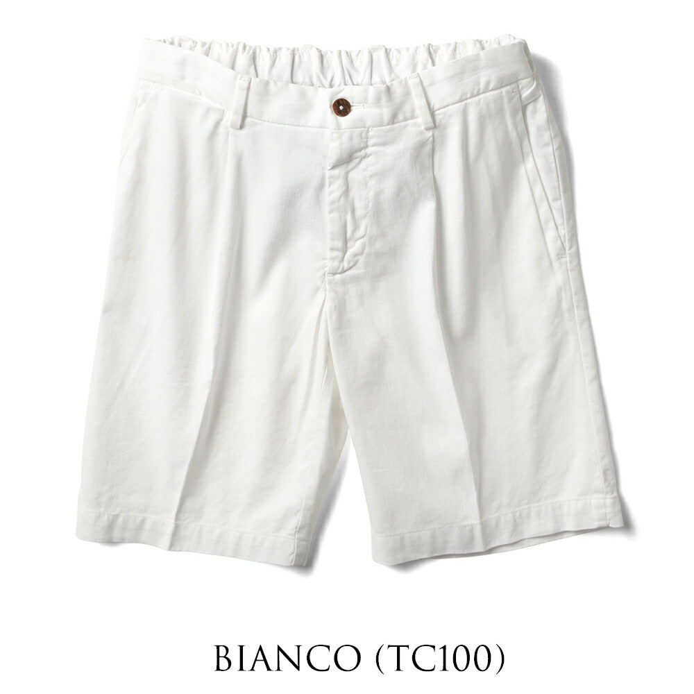 デヴォレ インチピット DEVORE incipit ハーフパンツ リネン コットン D155-G049  ベージュ ホワイト ネイビー ブラック グレー ブラウン25春夏 ショーツ 短パン イタリア