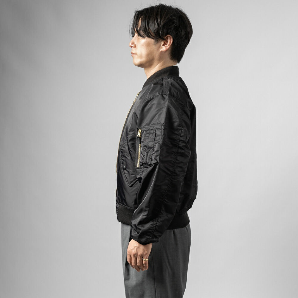 ダクテ DACUTE ボンバージャケット BOMBER メンズ ma-1 ジャケット ブラック グリーン カーキ ブルゾン ライトアウター ミリタリージャケット イタリア エムエーワン ミリタリーアウター ナイロン メンズアウター ナイロン