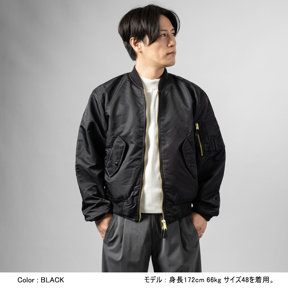 ダクテ DACUTE ボンバージャケット BOMBER メンズ ma-1 ジャケット ブラック グリーン カーキ ブルゾン ライトアウター ミリタリージャケット イタリア エムエーワン ミリタリーアウター ナイロン メンズアウター ナイロン