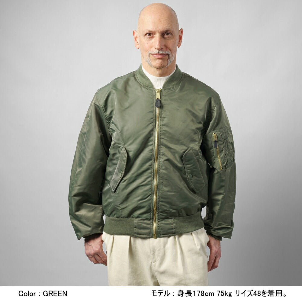ダクテ DACUTE ボンバージャケット BOMBER メンズ ma-1 ジャケット ブラック グリーン カーキ ブルゾン ライトアウター ミリタリージャケット イタリア エムエーワン ミリタリーアウター ナイロン メンズアウター ナイロン