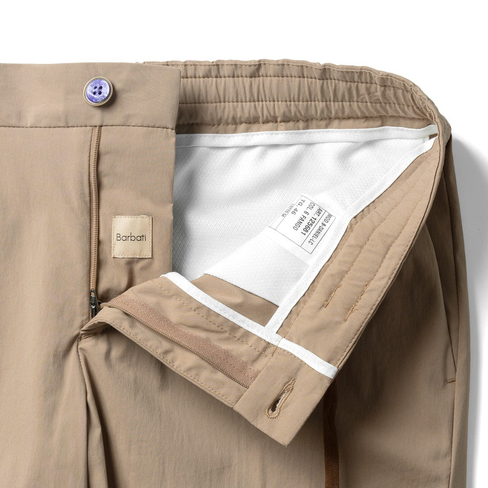 バルバッティ BARBATI ハーフパンツ B-DANIEL 125681 ワンプリーツ ストレッチ 25春夏 メンズ ショーツ ショートパンツ 短パン イタリア ブランド 春 夏 膝上 綿 コットン ナイロン スリム グリーン オフホワイト ベージュ ネイビー