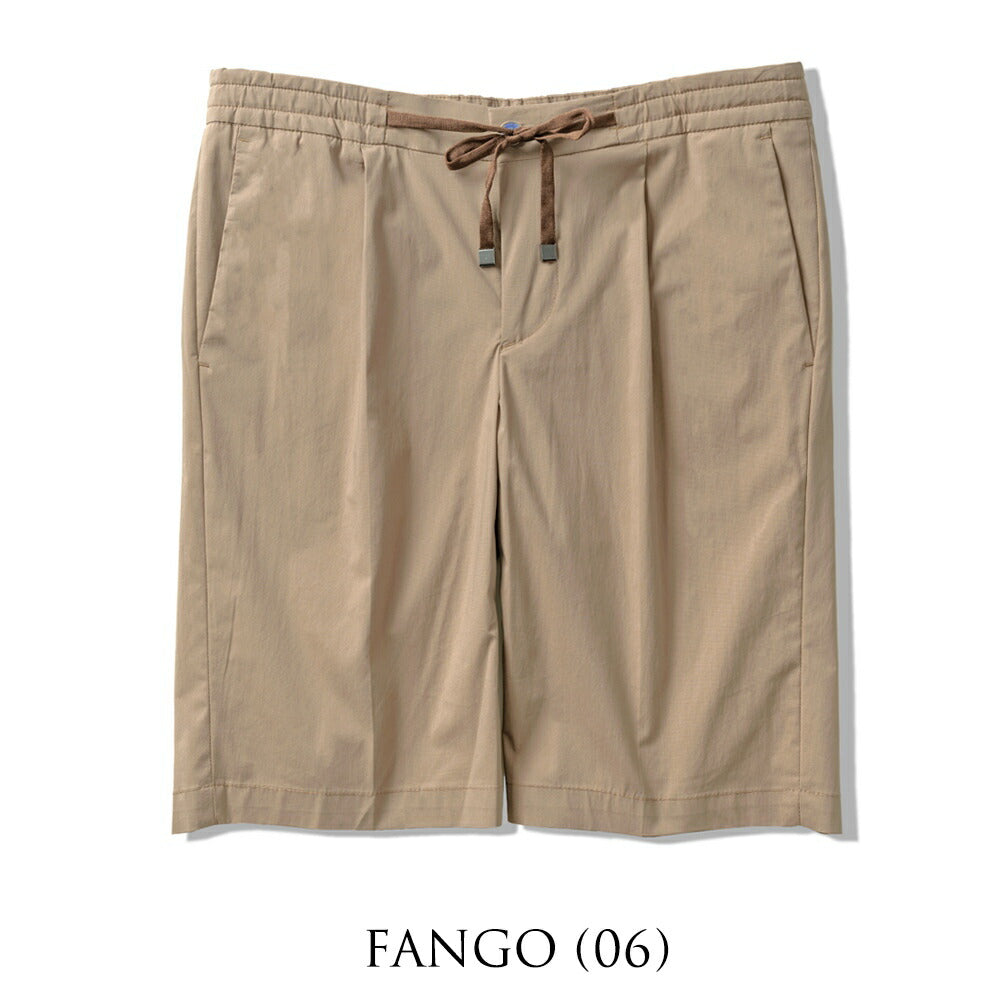 バルバッティ BARBATI ハーフパンツ B-DANIEL 125681 ワンプリーツ ストレッチ 25春夏 メンズ ショーツ ショートパンツ 短パン イタリア ブランド 春 夏 膝上 綿 コットン ナイロン スリム グリーン オフホワイト ベージュ ネイビー