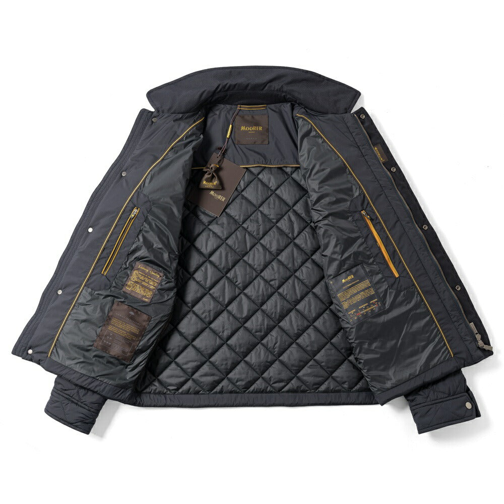 ムーレー MOORER  DARDANO-S3C ダルダーノ キルティングジャケット ネイビー 中綿 メンズ キルティング ジャケット メンズジャケット  メンズアウター シンプル ブランド イタリア