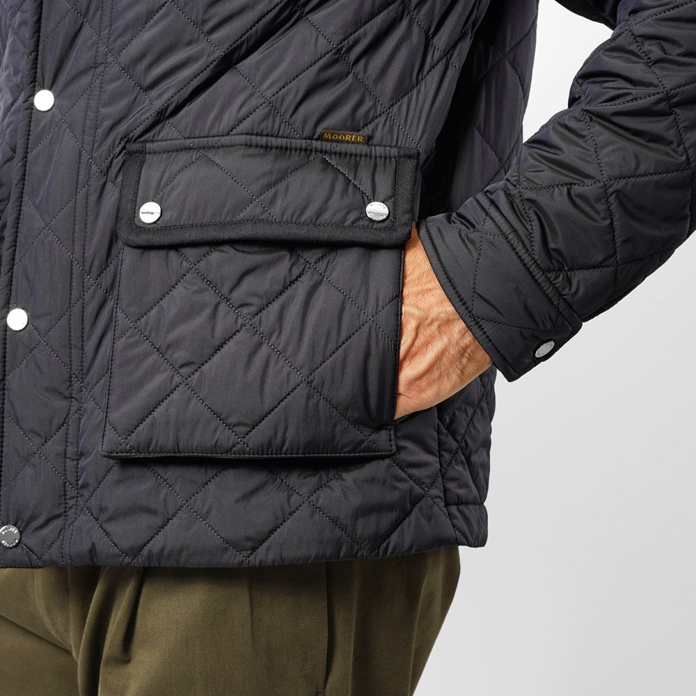 ムーレー MOORER  DARDANO-S3C ダルダーノ キルティングジャケット ネイビー 中綿 メンズ キルティング ジャケット メンズジャケット  メンズアウター シンプル ブランド イタリア