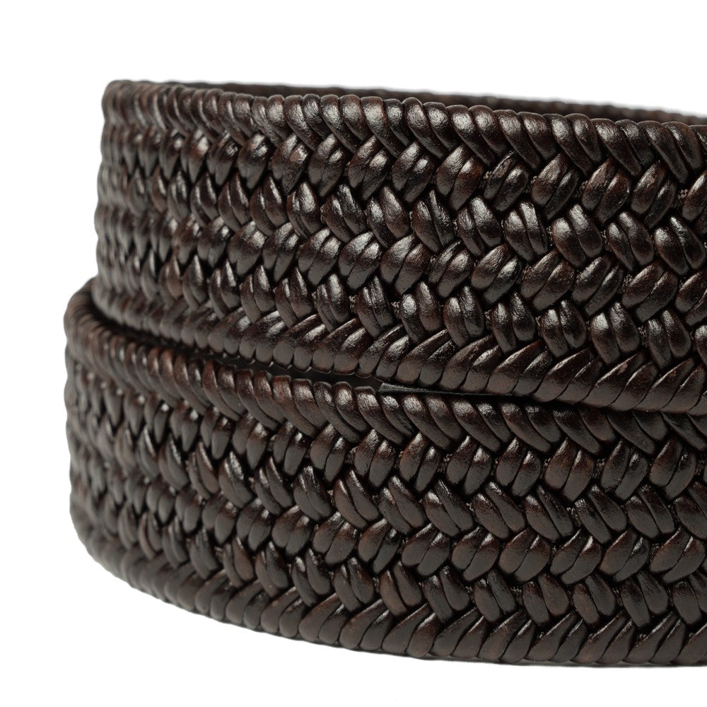 D'AMICO ダミーコ メッシュベルト Andrea D'AMICO アンドレアダミコ レザー ACU2898 ストレッチ レザーベルト ベルト メンズ 伸びるベルト 革ベルト 本革ベルト ブランドベルト ファッションブランド メンズベルト 編み込みベルト 大人 ブラック ブラウン