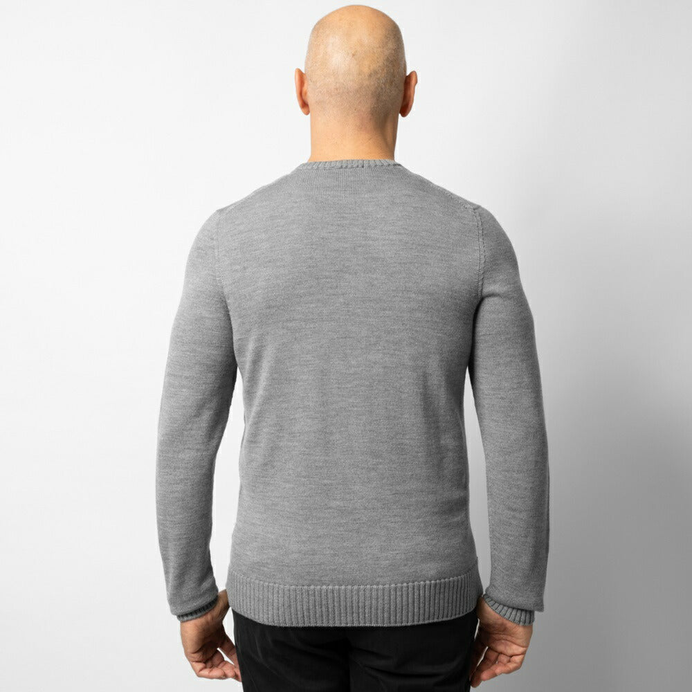 ドルモア DRUMOHR ニット クルーネック ミドルゲージ M103 ニットセーター メンズニット ミドルゲージニット メンズニットセーター 丸首セーター 丸首 メンズ セーター Uネック ウール100% 上質 イタリア 男性 紳士 ブラック ネイビー オフホワイト グレー エクリュ ワイン