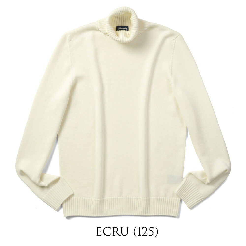 ドルモア DRUMOHR ニット タートルネック ミドルゲージ M104 ウール 100 セーターメンズ ブランド タートルネックセーター メンズ ウールセーター メンズ セーター タートル タートルネックセーターメンズ ブラック ネイビー オフホワイト グレー ワインレッド