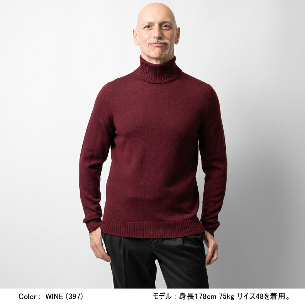 ドルモア DRUMOHR ニット タートルネック ミドルゲージ M104 ウール 100 セーターメンズ ブランド タートルネックセーター メンズ ウールセーター メンズ セーター タートル タートルネックセーターメンズ ブラック ネイビー オフホワイト グレー ワインレッド