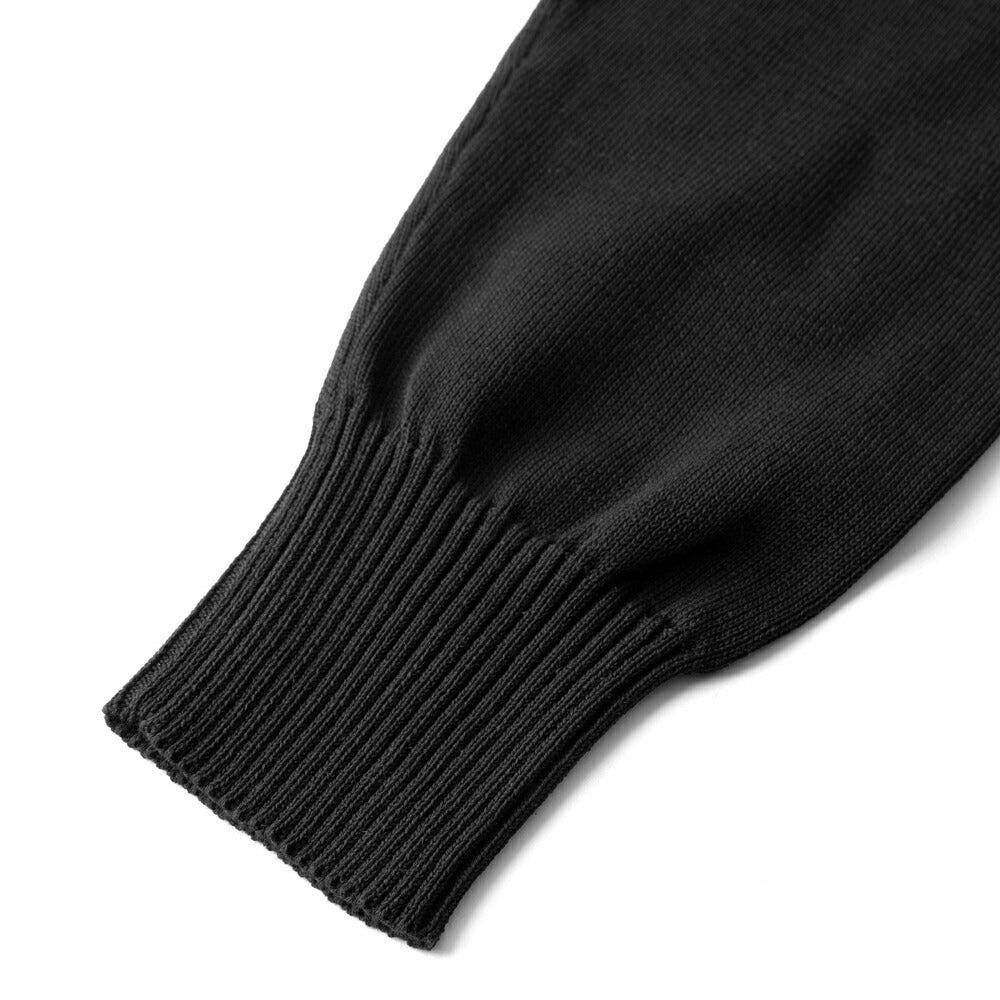 ドルモア DRUMOHR ニットフーディ コットン ミドルゲージ Z303C ブラック ネイビー オフホワイト 23春夏 メンズ セーター パーカー フード  ニット コットン