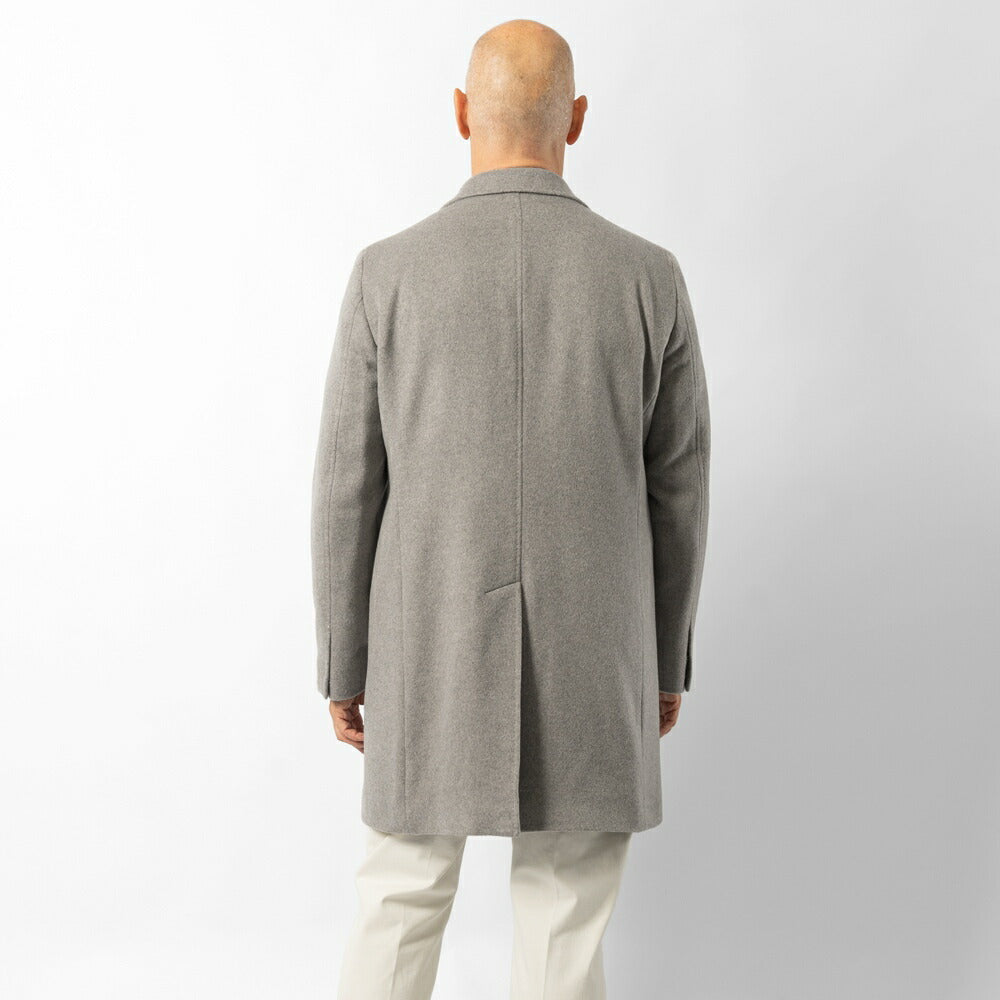 ブレラス BRERAS カシミア チェスターコート シングル DUBLINO-C909 25AW 25秋冬 テーラード コート カシミヤ メンズ ビジネス ブランド アンフィニッシュ センターベンツ 高級 クラシコ イタリア
