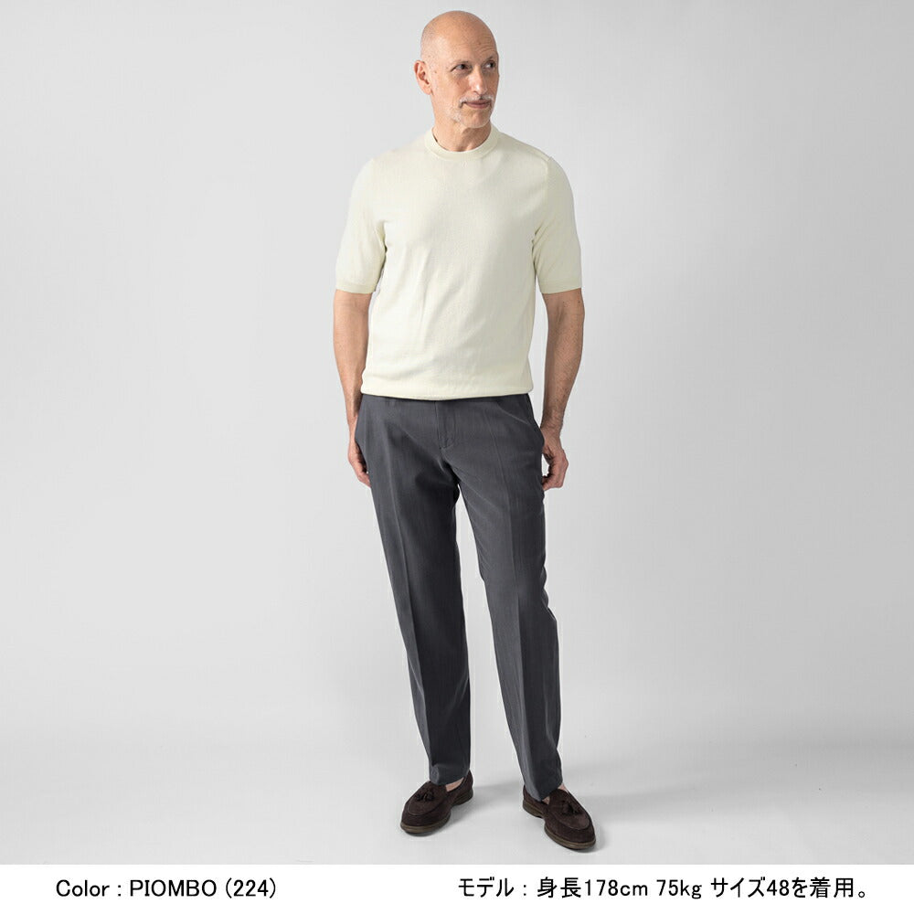 デヴォレ インチピット DEVORE incipit チノ 製品染め DVR4C-G1046 リヨセル コットン グレー ベージュ ホワイト 25春夏 メンズ ストレッチ テーパード チノパンツ チノ イタリア