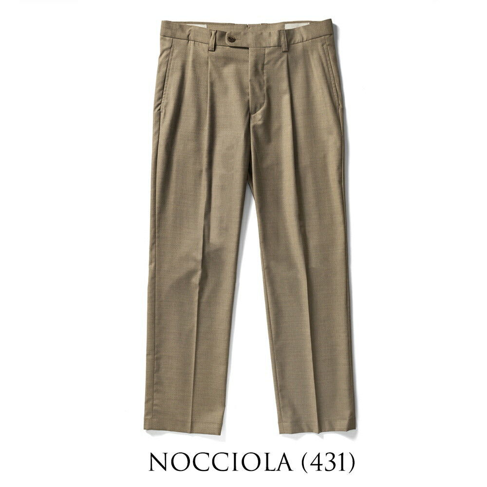 デヴォレ インチピット DEVORE incipit スラックス DVR5C-W2007 ウール ポリエステル グレー ライトブラウン 25春夏 メンズ ストレッチ テーパード チノパンツ チノ イタリア