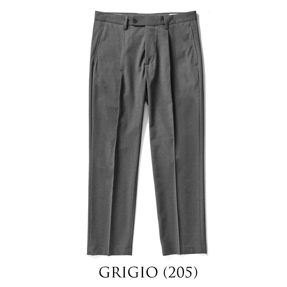 デヴォレ インチピット DEVORE incipit スラックス DVR5C-W2007 ウール ポリエステル グレー ライトブラウン 25春夏 メンズ ストレッチ テーパード チノパンツ チノ イタリア