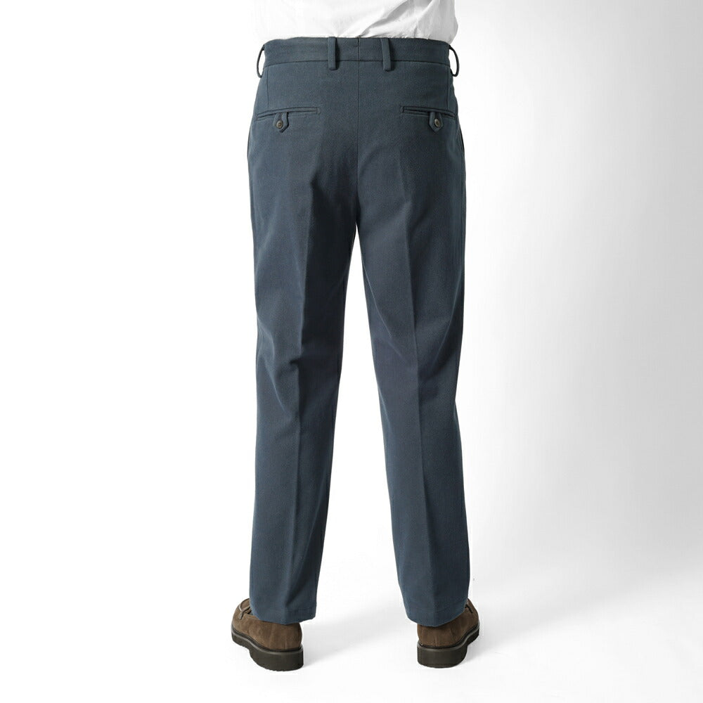 デヴォレ インチピット DEVORE incipit チノ セミワイド DVR5L-G1052 コットンツイル カーキ ブルー 25秋冬 メンズ チノパン パンツ ストレッチ テーパード イタリア