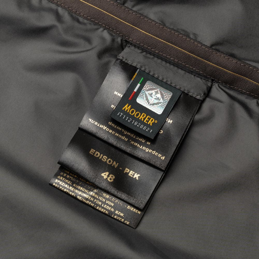 ムーレー MOORER レザーコンビ ボンバージャケット EDISON-PEK ma-1 レザー 切り替え メンズライトアウター ma1 ブルゾン メンズ エジソン ミリタリージャケット ライトアウター ブランド ナッパレザー ナイロン ミリタリー アウター アウタージャケット NERO ブラック