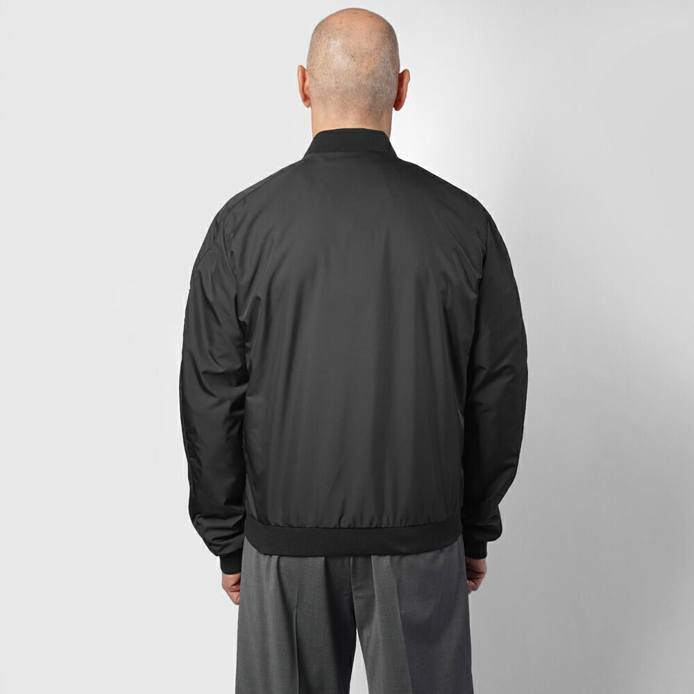 ムーレー MOORER レザーコンビ ボンバージャケット EDISON-PEK ma-1 レザー 切り替え メンズライトアウター ma1 ブルゾン メンズ エジソン ミリタリージャケット ライトアウター ブランド ナッパレザー ナイロン ミリタリー アウター アウタージャケット NERO ブラック