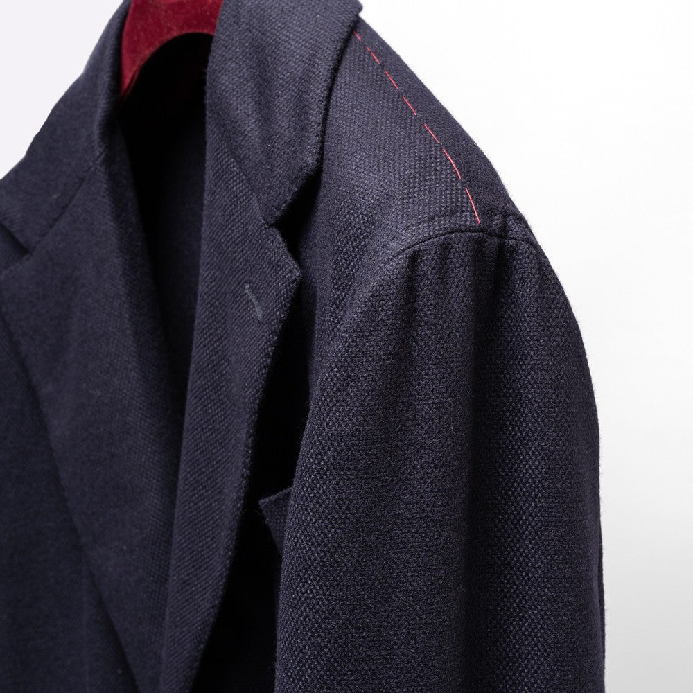 【返品不可】エルネスト ERNESTO ジャケット ネイビー DJP232311 B5029 / 6000 シングル テーラードジャケット 24秋冬 メンズ ビジネス ブランドサイドベンツ 高級 クラシコ イタリア 芯地なし