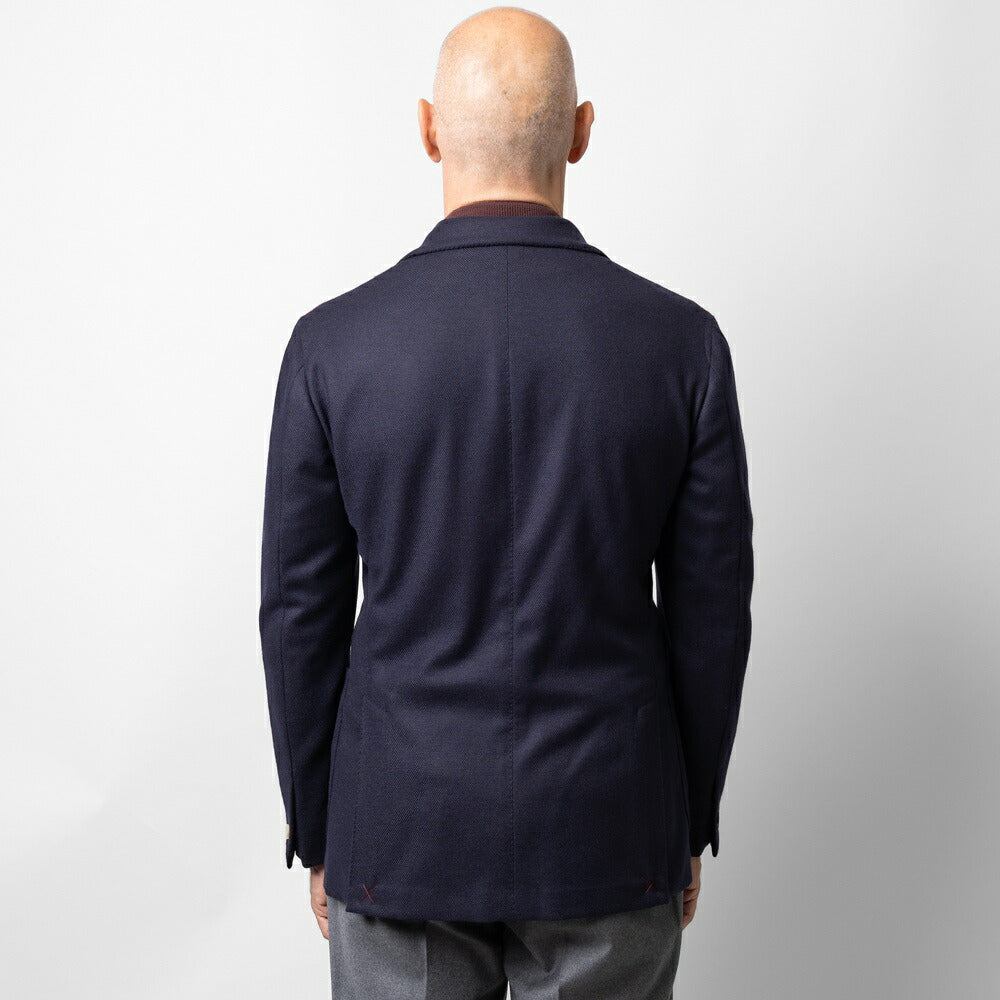 【返品不可】エルネスト ERNESTO ジャケット ネイビー DJP232311 B5029 / 6000 シングル テーラードジャケット 24秋冬 メンズ ビジネス ブランドサイドベンツ 高級 クラシコ イタリア 芯地なし