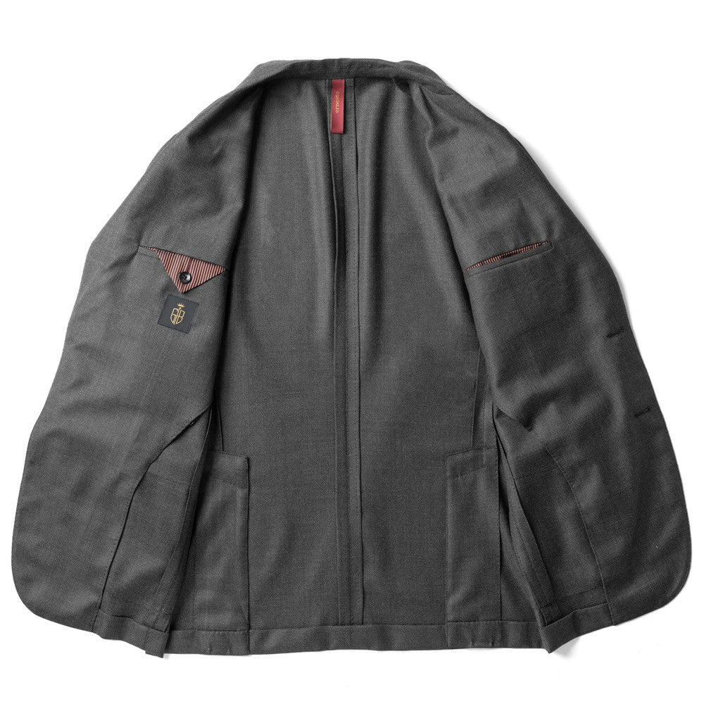 【返品不可】エルネスト ERNESTO ジャケット グレー DJP232311 C4124D / 5000 シングル テーラードジャケット 24秋冬 メンズ ビジネス ブランド サイドベンツ 高級 クラシコ イタリア 芯地なし