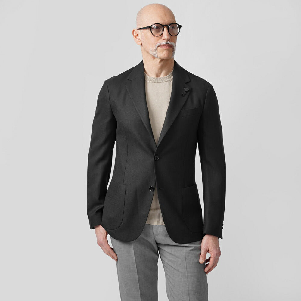 ラルディーニ LARDINI ジャケット ブラック ES949E-ESIF64504 25SS 25
